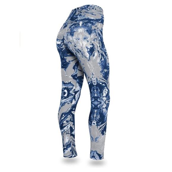 Indianapolis Colts ZUBAZ NFL Women's Team Swirl Leggings Size M Blue Stretch - Picture 2 of 8